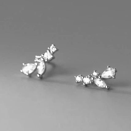 Special sterling silver earrings in the shape of a branch