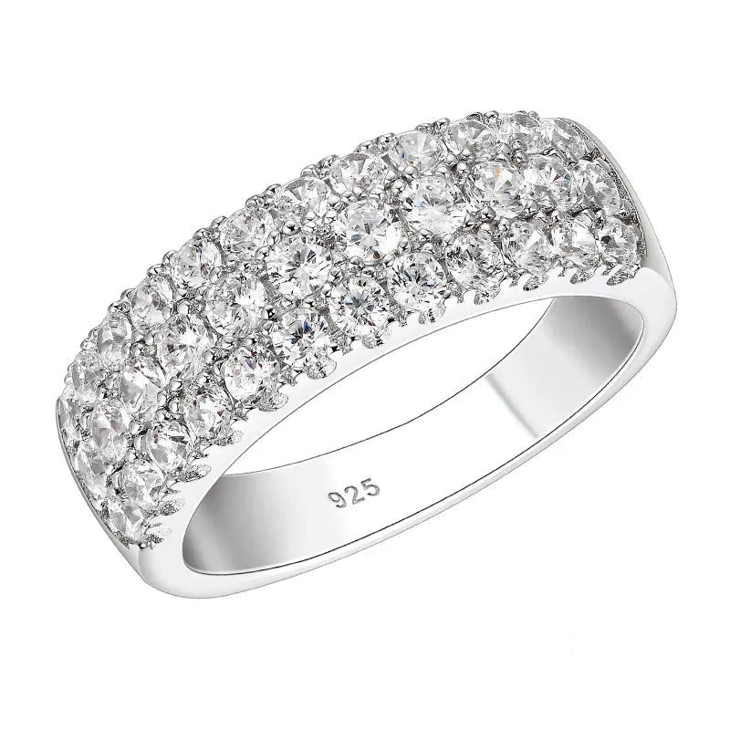 Ring aus Sterlingsilber mit strahlendem Himmel