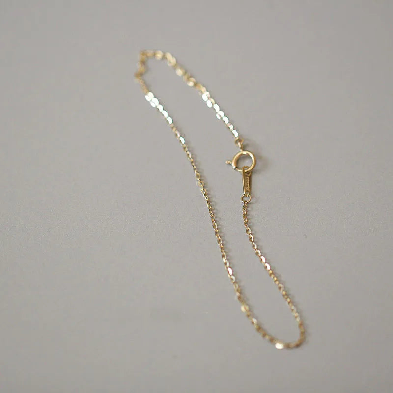 Minimalist gold-plated sterling silver bracelet