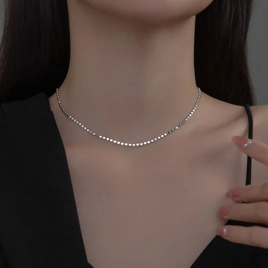 Minimalista aranyozott sterling ezüst nyaklánc