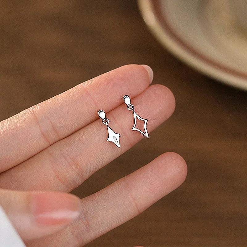 Sterling silver earrings in the shape of a star