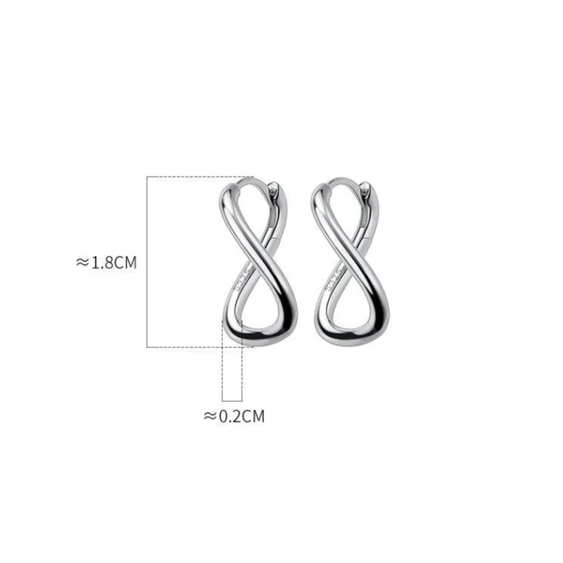 Wave shaped sterling silver earrings